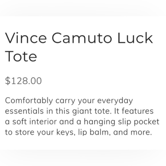 Vince Camuto Women's Black & Gray Stripe Soft Vegan Pebbled Tote Bag - Picture 5 of 5